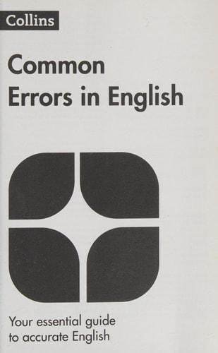 Common Errors in English Your Essential Guide to Accurate English